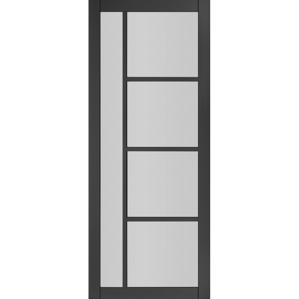 Deanta Brixton Black Prefinished Glazed 1981mm x 610mm x 35mm