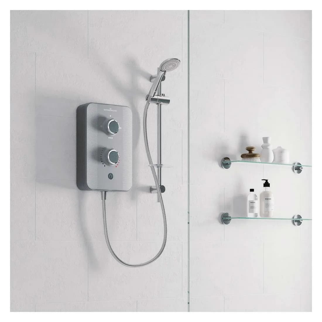 Gainsborough Slim Duo 8.5Kw Titan Grey Electric Shower