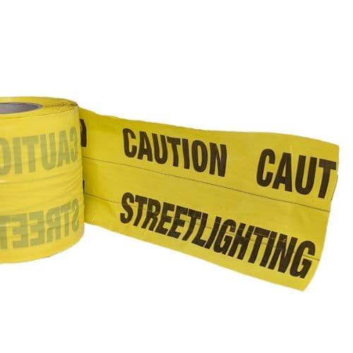 ProSolve Detectable Underground Warning Tape - Street Lighting Cable 150mm x 100mtr