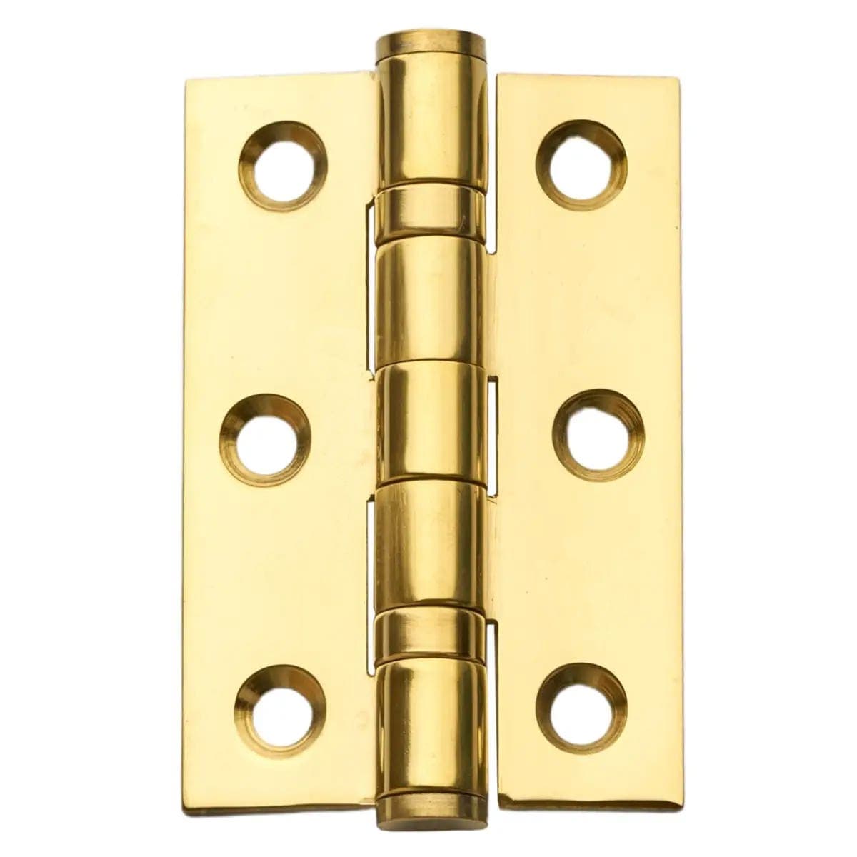 Ball Bearing Hinge - 76mm - Polished Brass - Pair - Hardware Solutions