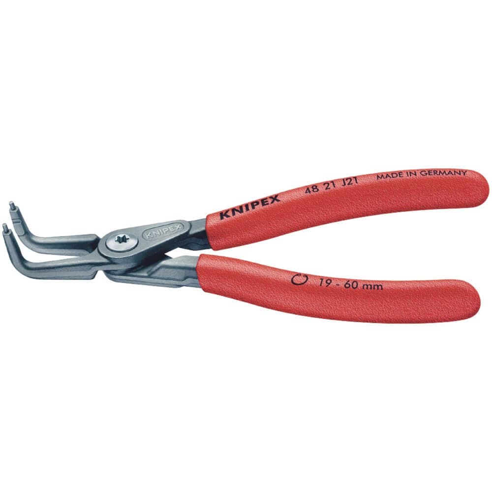 Knipex 75084 48 21 J21 90° Internal Straight Tip Circlip Pliers 19 - 60Mm Capacity 165Mm each