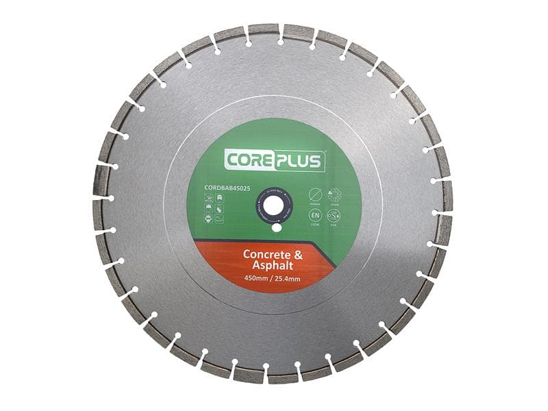Coreplus Concrete & Asphalt Diamond Blade 450 X 25Mm