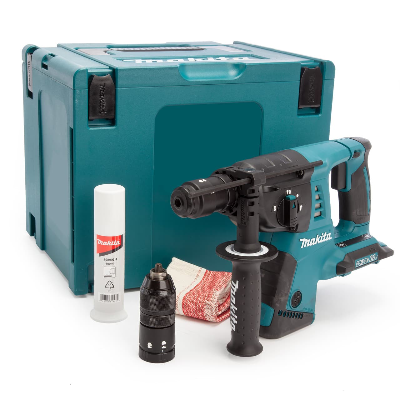 Makita Dhr264Zj 36V Lxt Sds Plus Rotary Hammer Drill (Body Only)