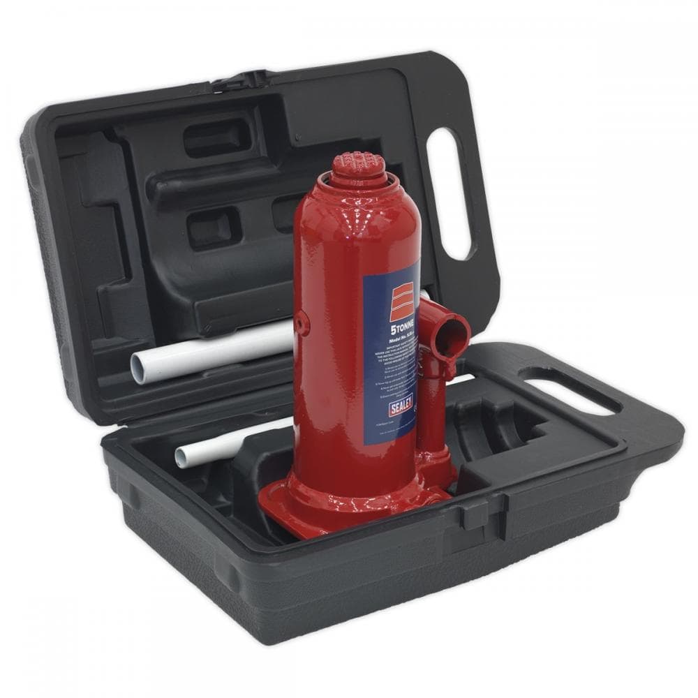 Sealey SJ5BMC Bottle Jack 5 Tonne With Storage Case
