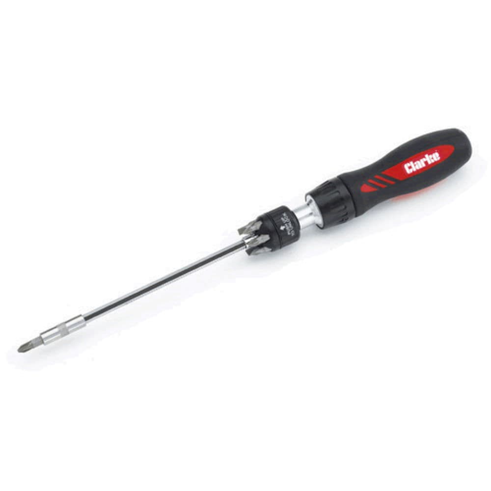 Clarke 1700569 Pro169 7 Piece Adjustable Shaft Ratchet Screwdriver Set