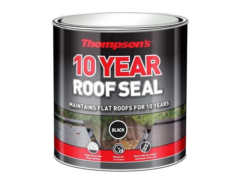 Ronseal 30146 Thompsonfts 10 Year Roof Seal Black 4 Litre