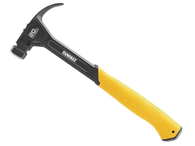 Dewalt Hand Tools DWHT51009-0 Curve Claw Smooth Face Hammer 567G (20Oz)