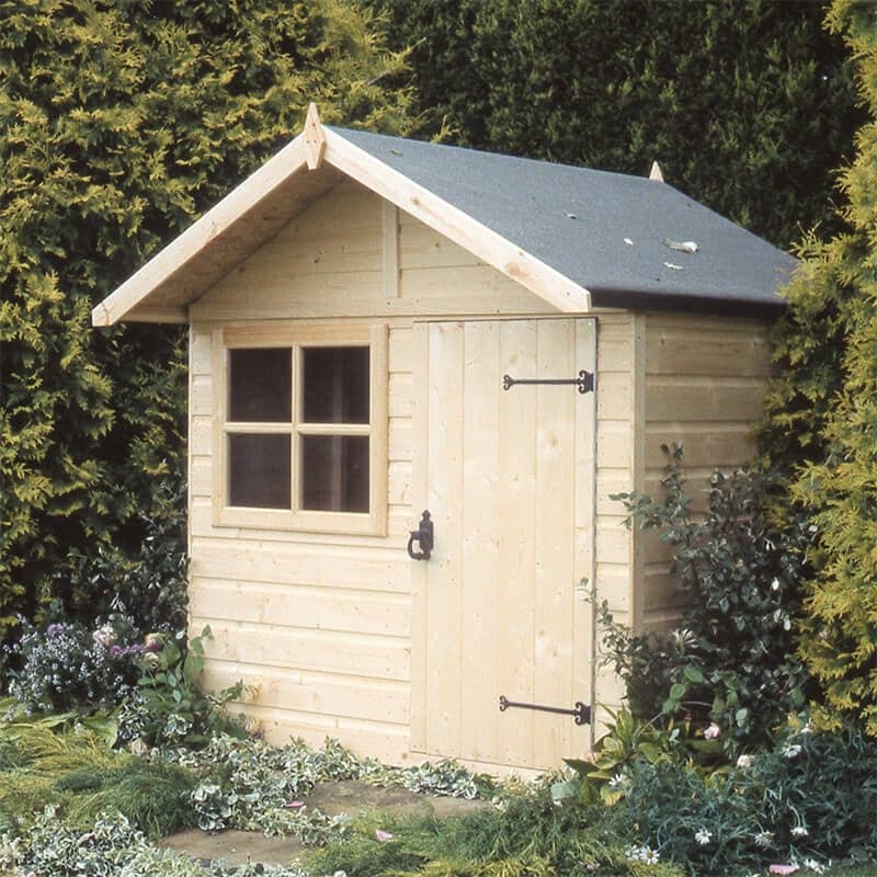5' x 4' Shire Club Kids Wooden Playhouse (1.42m x 1.48m)