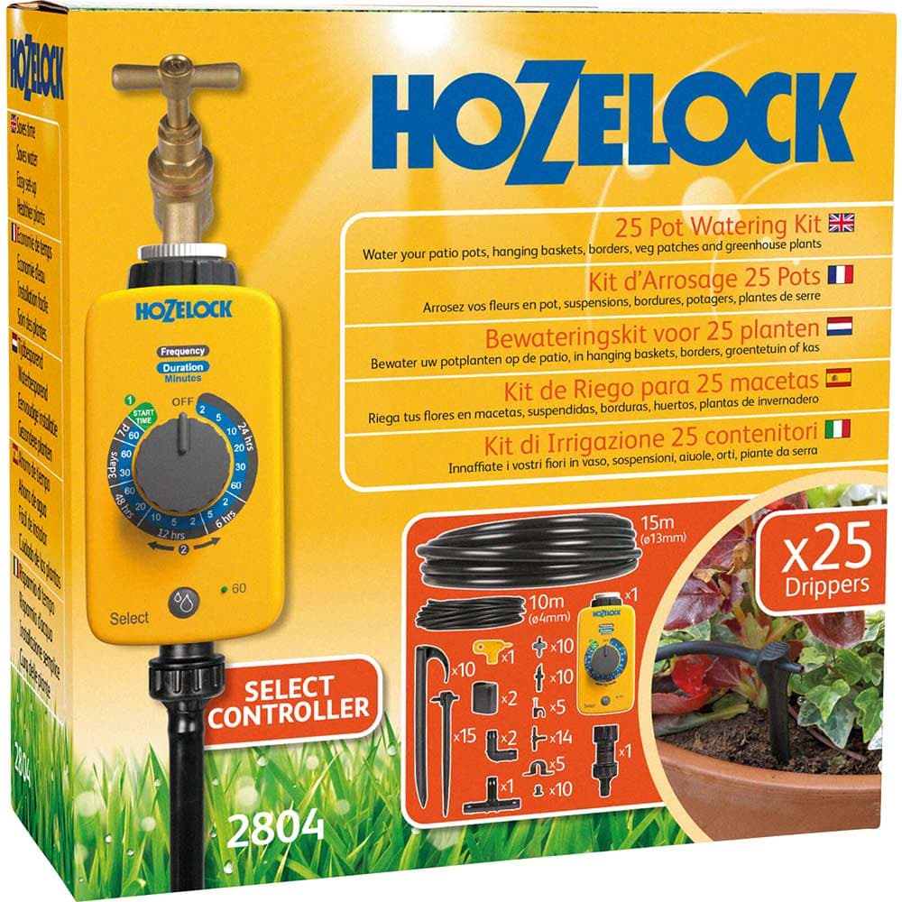 Hozelock MICRO 25 Pot Garden Watering System and Sensor Timer