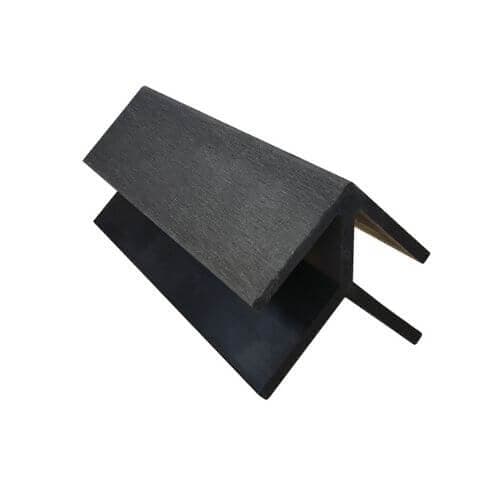 Standard Composite Panel Cladding External Corner - 3.6m x 60mm Black