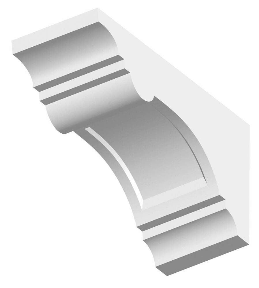 Dentil Block Exterior - 100mm x 135mm x 255mm White