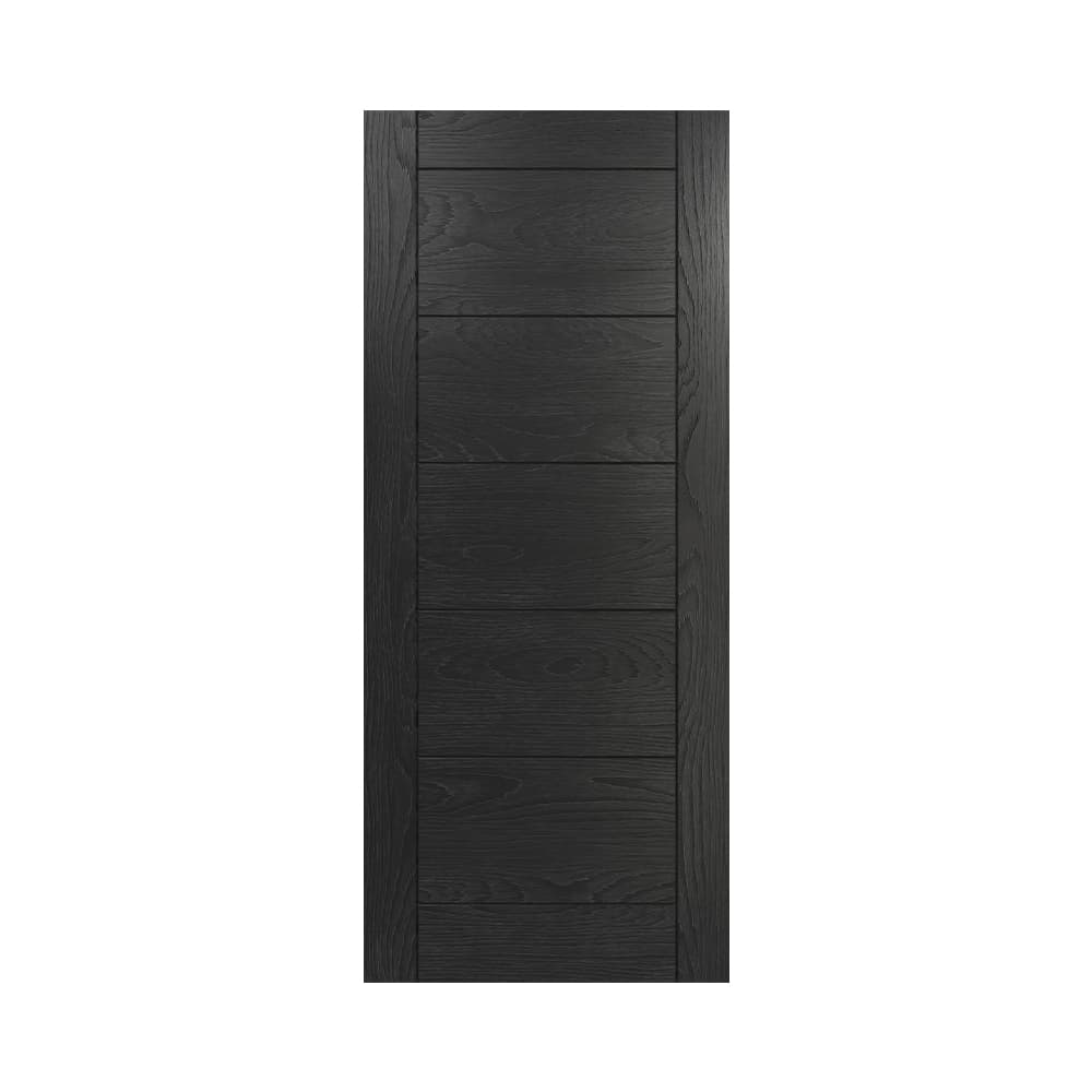 Deanta Seville Brushed Black Oak Door 1981 x 762 x 35mm
