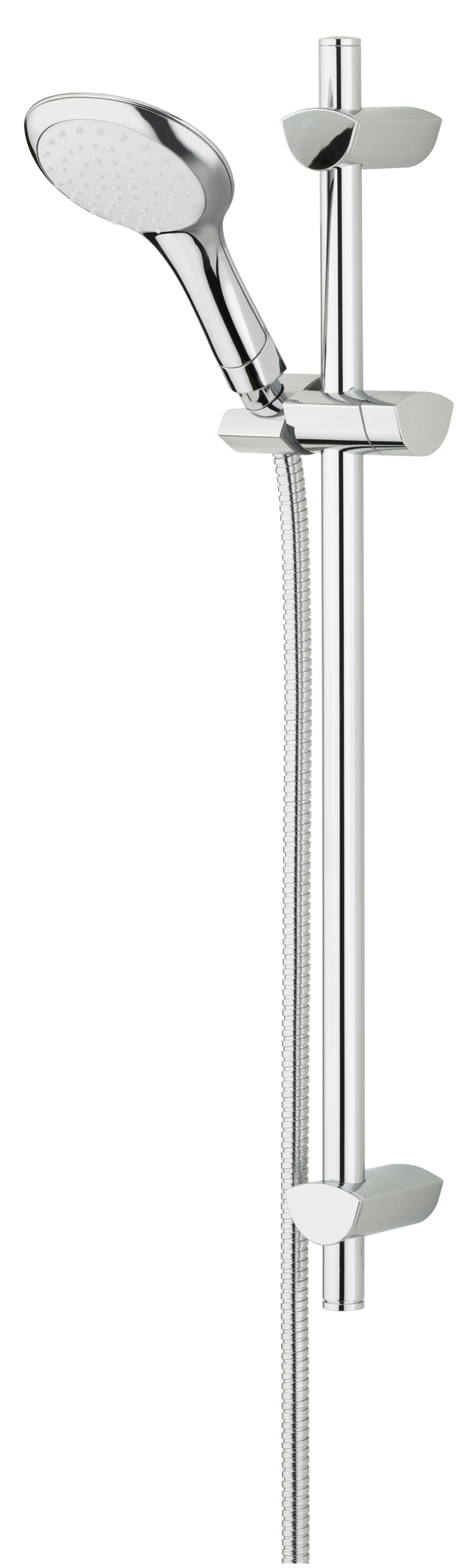 Bristan EVC KIT01 2M C EVO Shower Kit with Large Single Function Handset and 2m Hose Chrome Plated