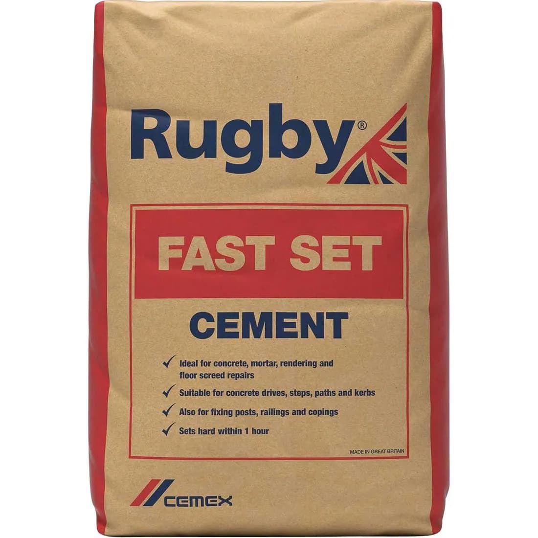 Rugby Fastset Cement 25Kg