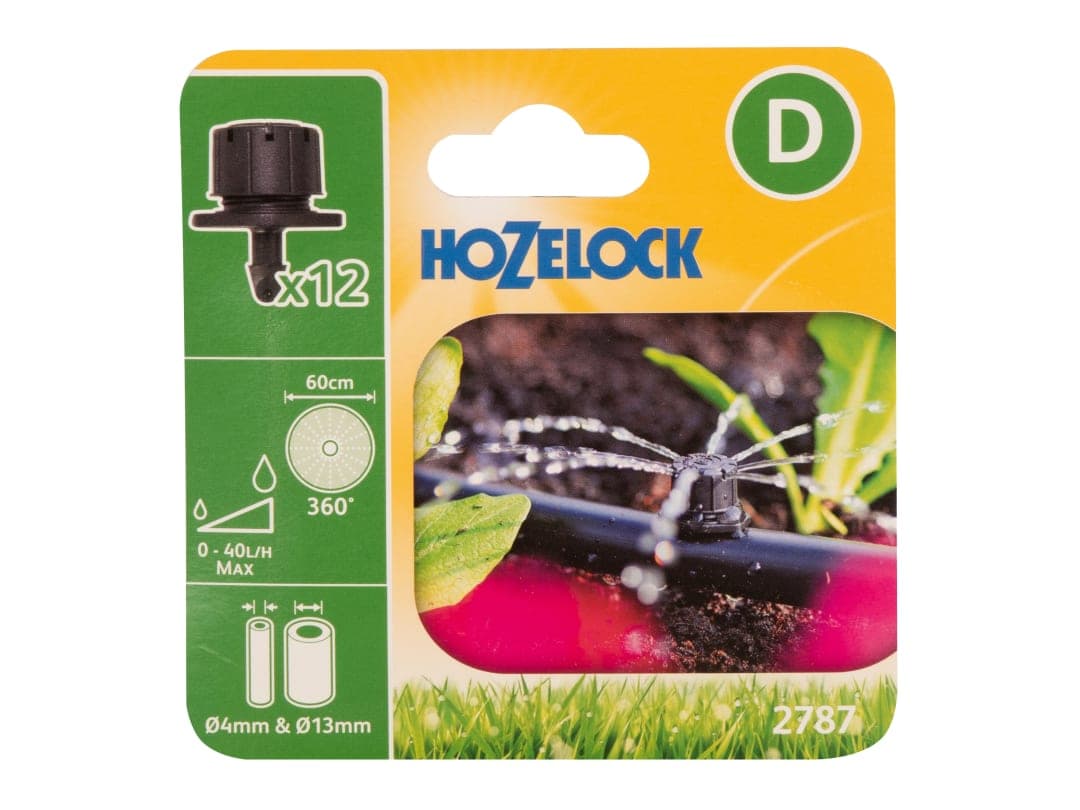 Hozelock 2787 End of Line Adjustable Mini Sprinkler 4/13mm (Pack 12) 100-001-370