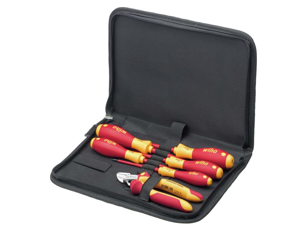 Wiha Electrician Tool Set, 6 Piece 33969