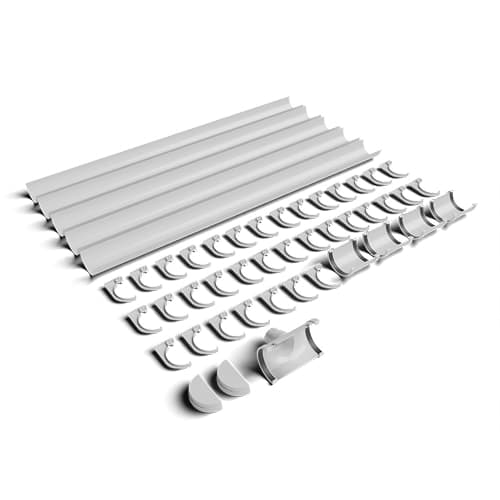 FloPlast 20mtr 170mm Industrial/Xtraflo Gutter Kit - Standard - White
