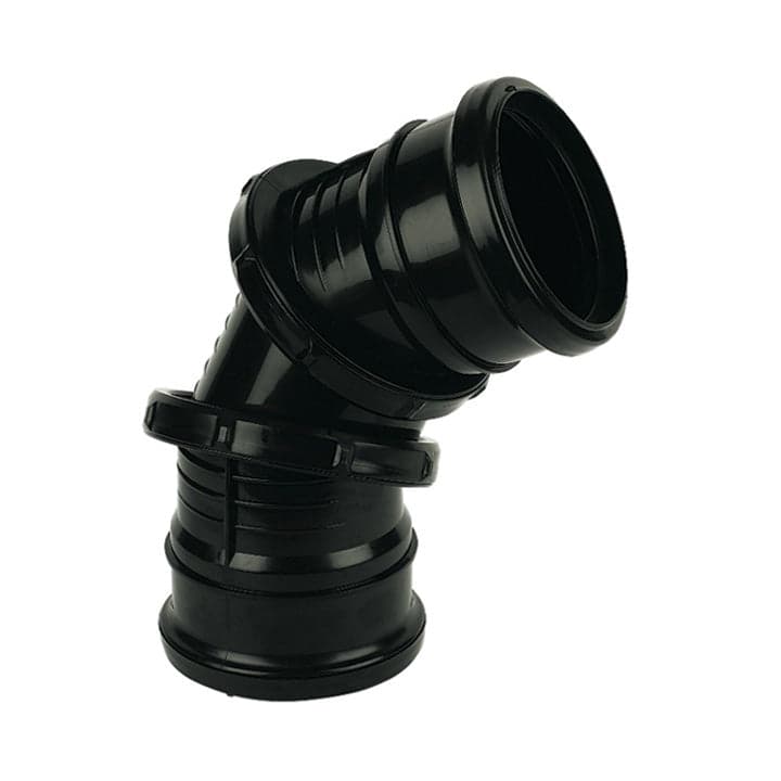 110mm Soil 0-90 deg Adjustable Bend DS