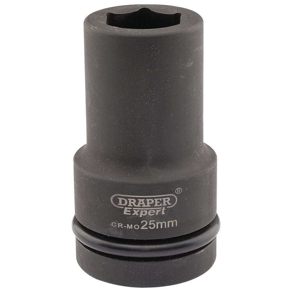 Draper Expert 05140 Expert Hi-Torq® 6 Point Deep Impact Socket 1in Sq. Dr. 25Mm each