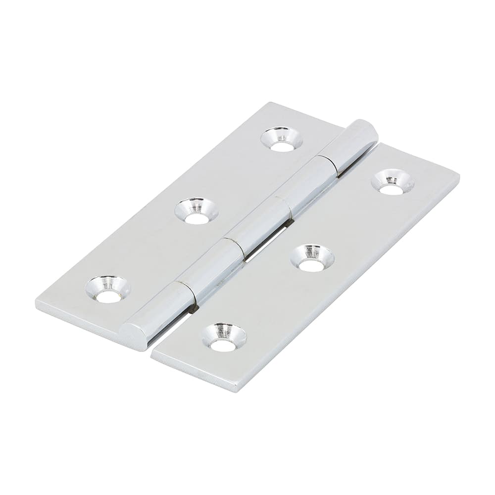 Timco 234846 Solid Drawn Hinge - Solid Brass - Polished Chrome 64 X 35