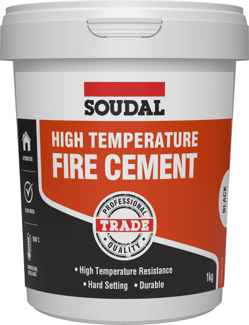 Soudal High Temperature Fire Cement Black 1Kg 160867