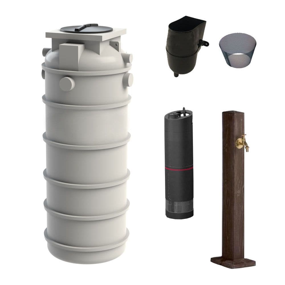 2000L Underground Rainwater Harvesting System for Small (50 m2) to Medium Gardens (150 m2)