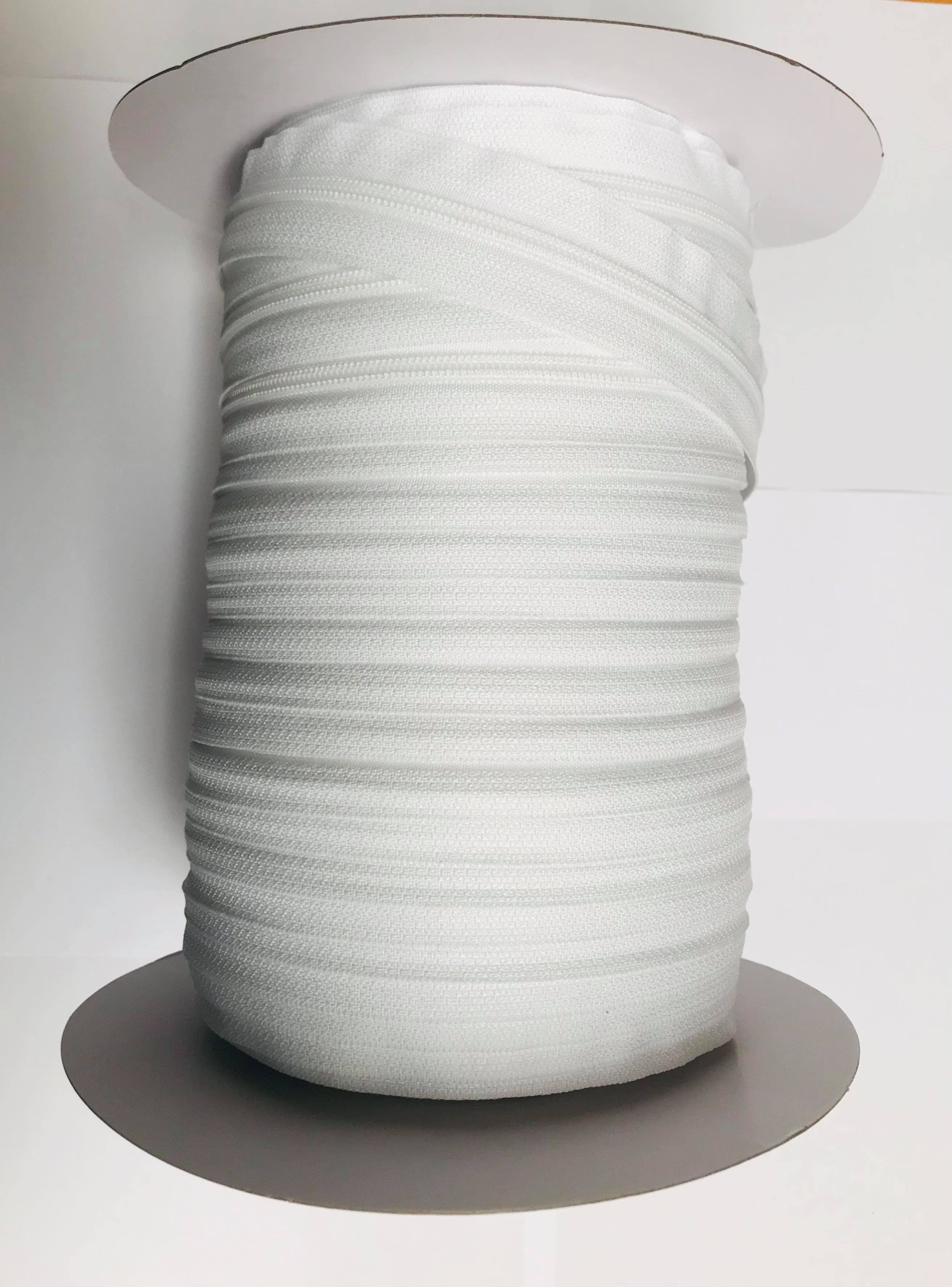 No.3 Continuous Upholstery Chain Zipping - White