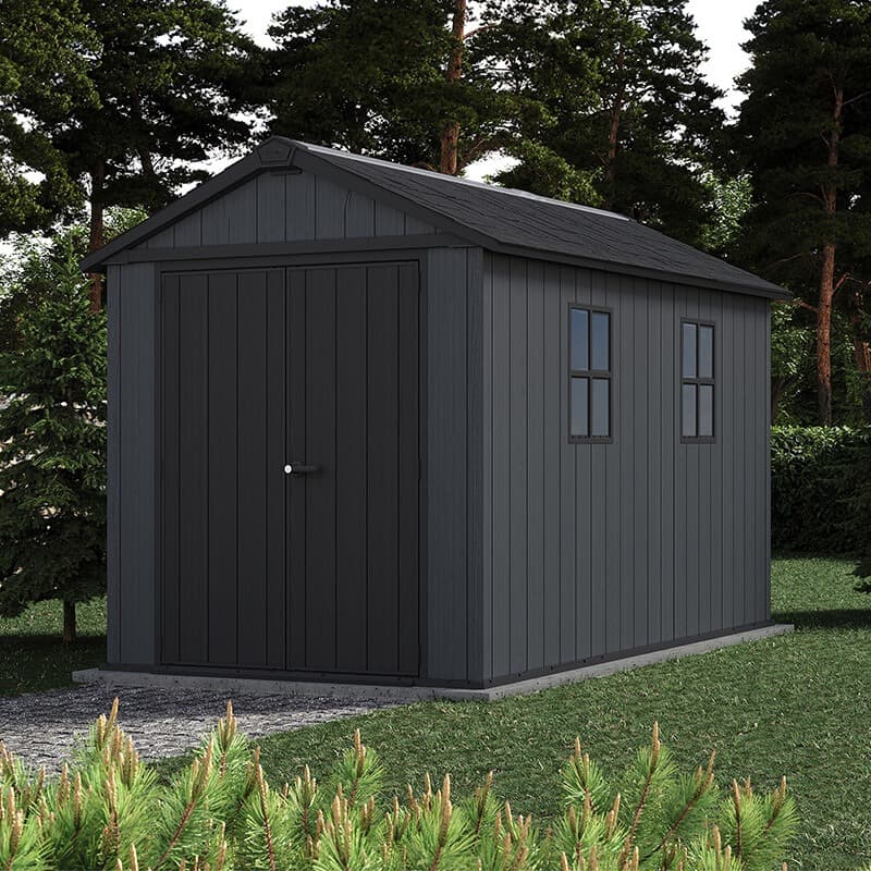 7'5 x 11' Keter Newton Plus Grey Plastic Garden Shed (2.30m x 3.50m)