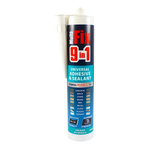 TIMCO 9 in 1 Universal Adhesive & Sealant - White - 290ml