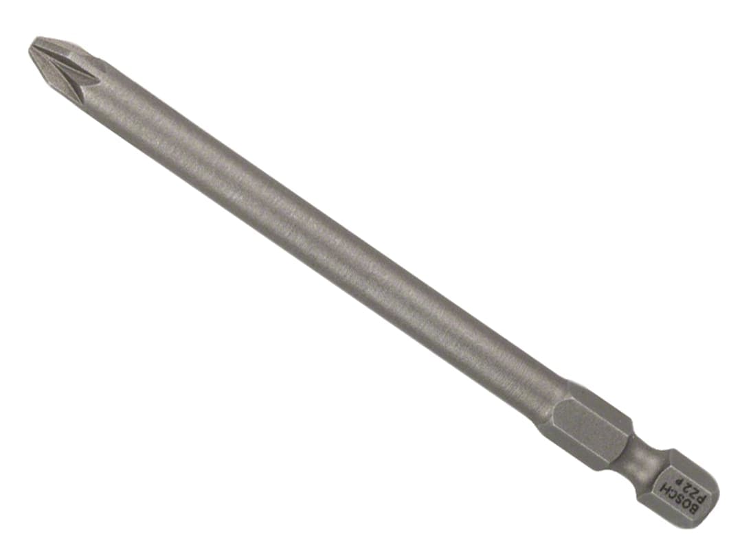 Bosch Powertool Accessories Extra Hard Screwdriver Bit PZ2 x 89mm Pack of 3 2607001583