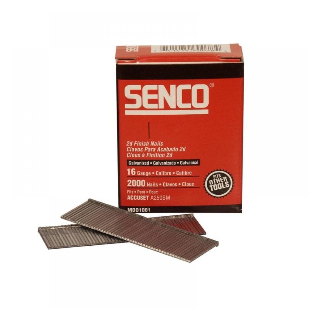 Senco RX25EAA Straight Brad Nails Galvanised 16G X 63Mm (Pack 2000)