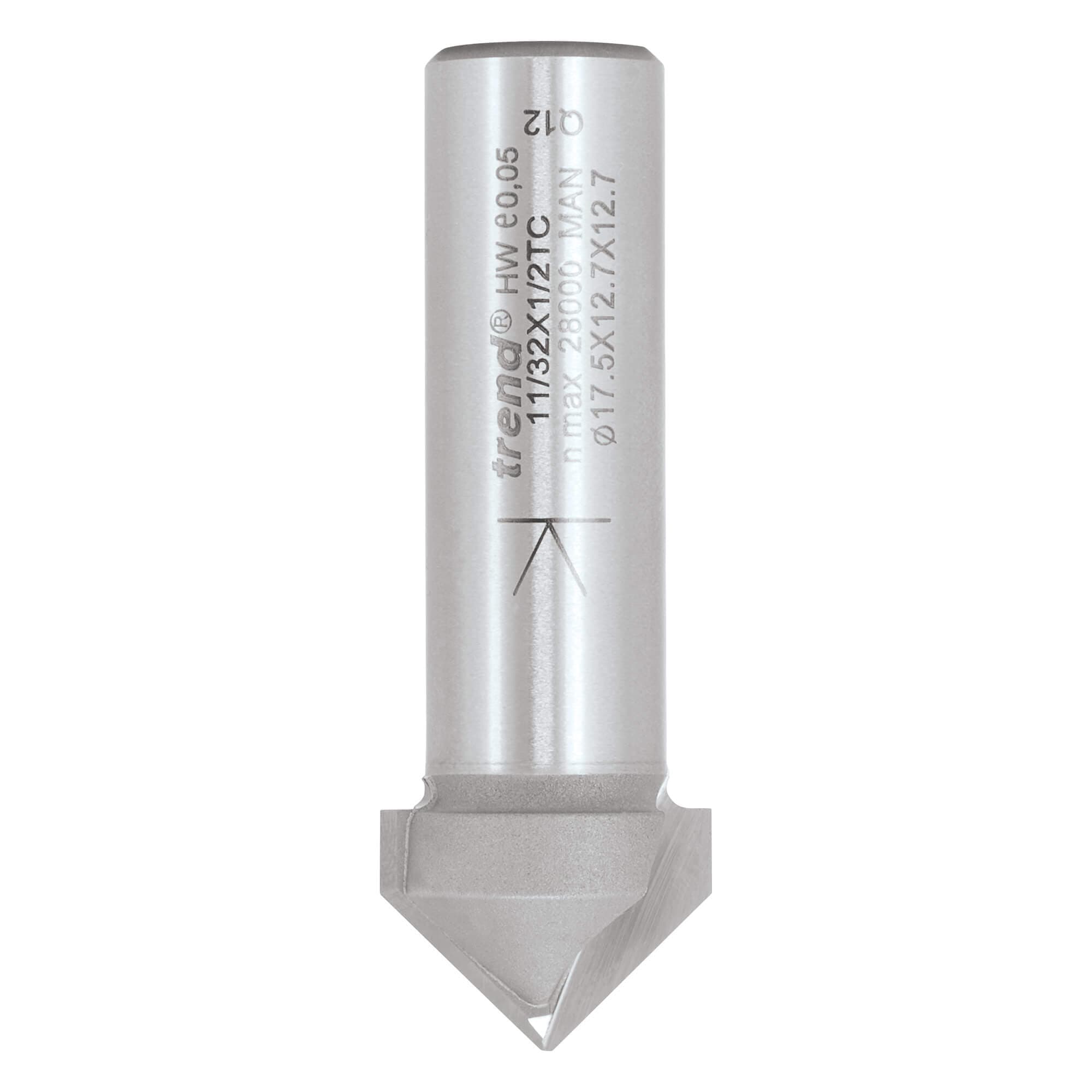 Trend Chamfer V Groove Cutter 45 Degrees Pk 1 11/32X1/2TC