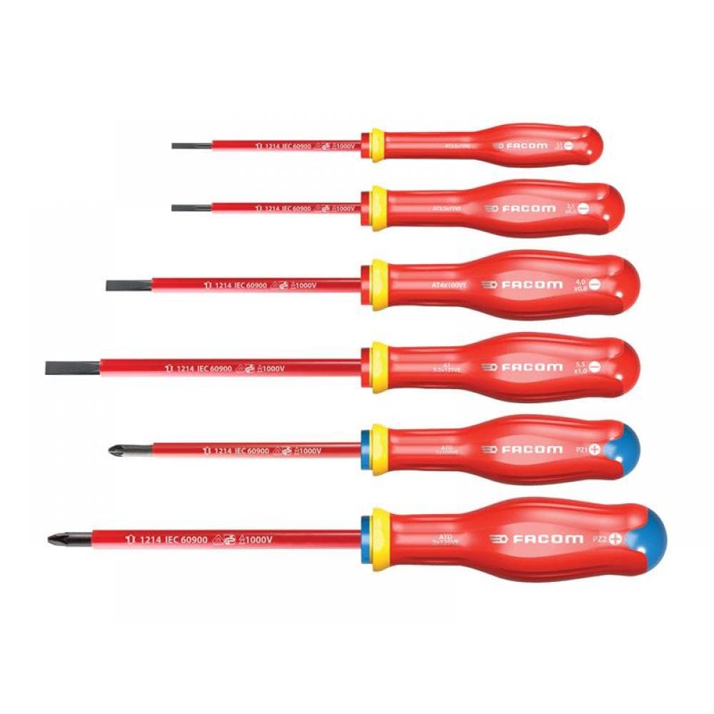 Facom ATDVE.J6PB Protwist® Vde Screwdriver Set 6 Piece
