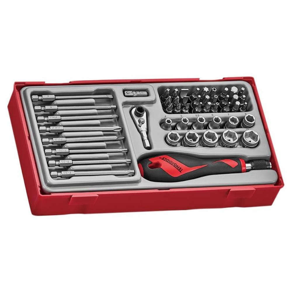 Teng TTMDQ49 Ttmdq49 Bit & Quick Chuck Driver Set 49 Piece - 1/4In Drive