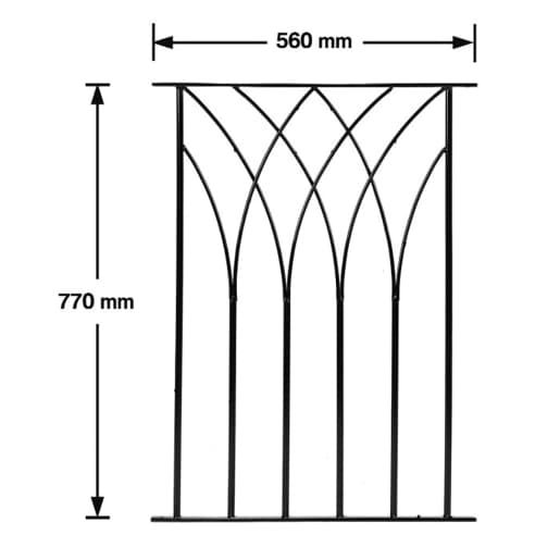 BIC Java Decking Panel Black 560mm x 770mm PK 1