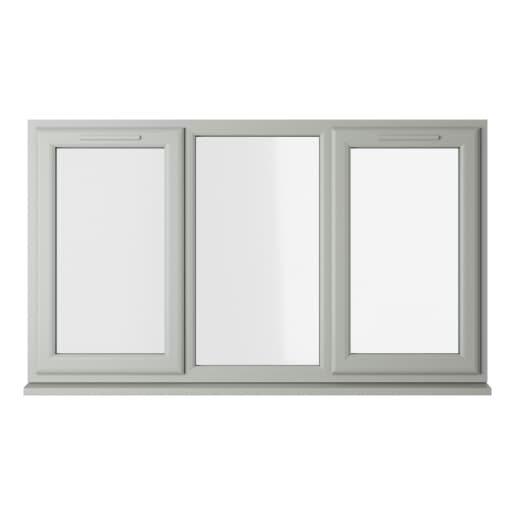 Crystal Double Glazed uPVC Window Agate/White Left & Right Hung 1115mm x 1770mm Clear