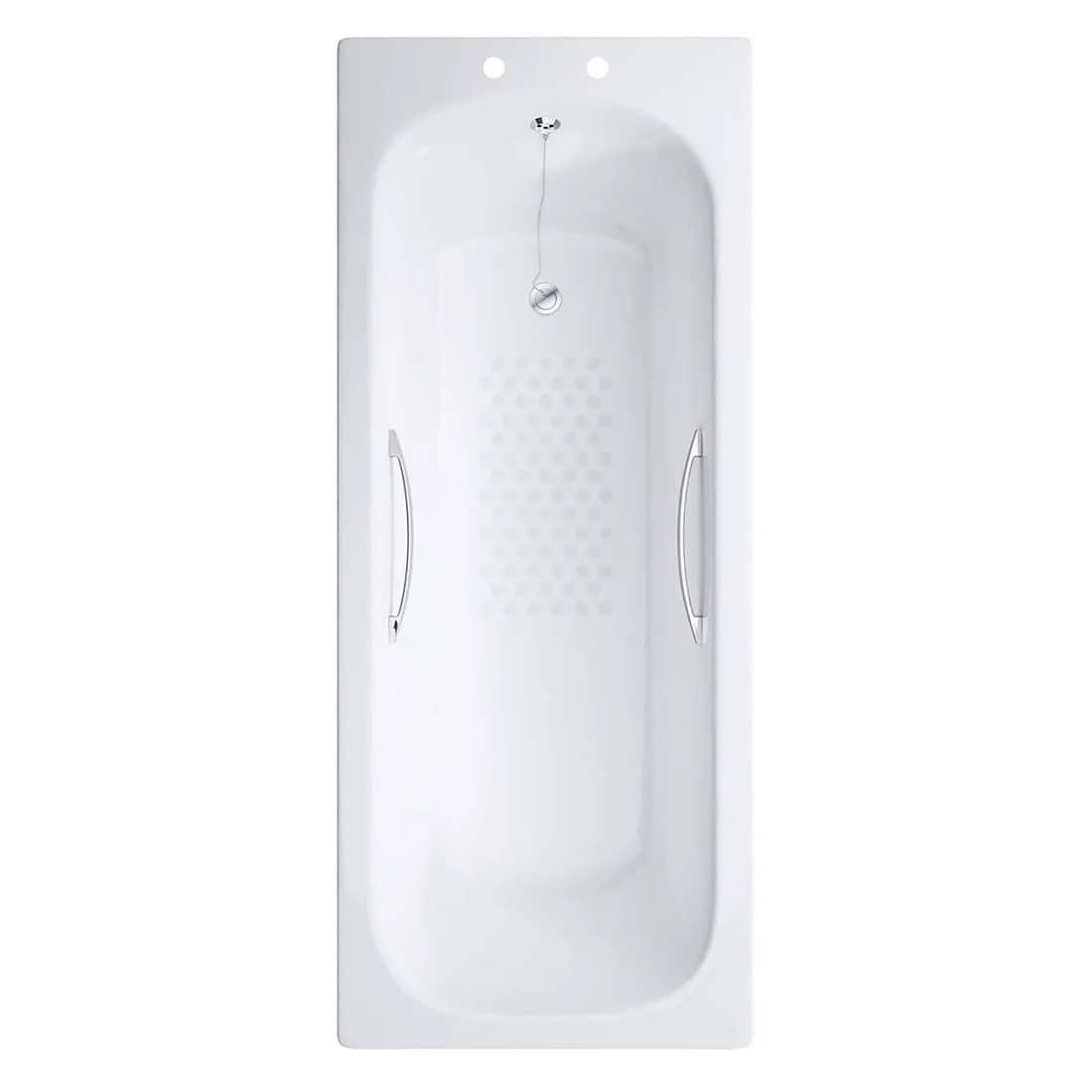 Lecico Steel Bath 1500 X 700Mm Anti Slip With Grips + Legs