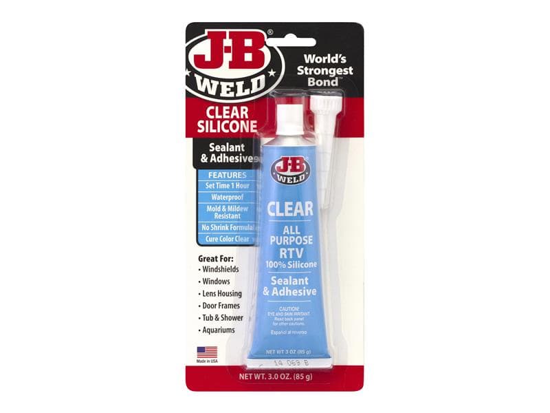 J-B Weld Silicone Sealant & Adhesive Clear 85G 31310UK