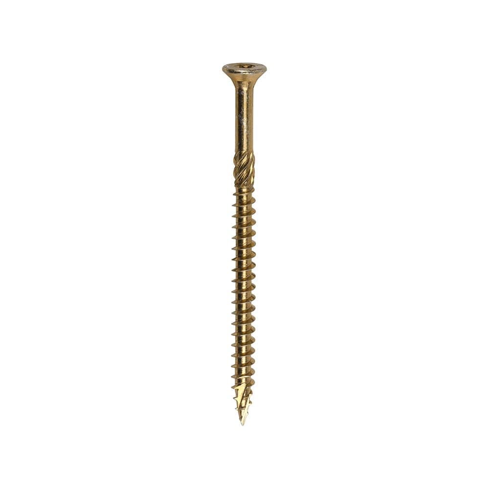 Timco 80120C2C C2 Clamp-Fix Multi-Purpose Premium Screws - Tx - Double Countersunk - Yellow 8.0 X 120 Box 50