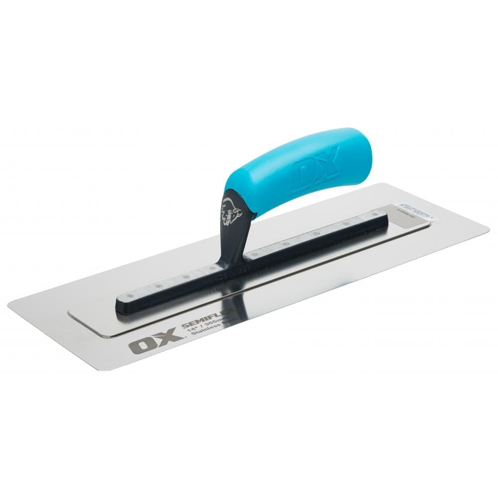 Ox Tools OX-P532514 Ox Pro Semi Flex Stainless Steel Trowel 14In / 355 X 125 Mm EA