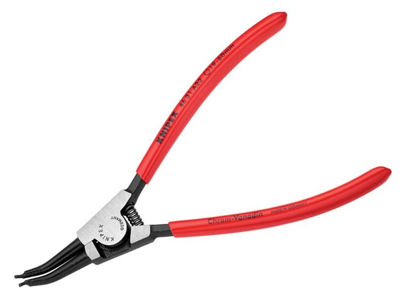 Knipex 46 31 A22 Circlip Pliers External 45° Bent Tip 19-60Mm A22