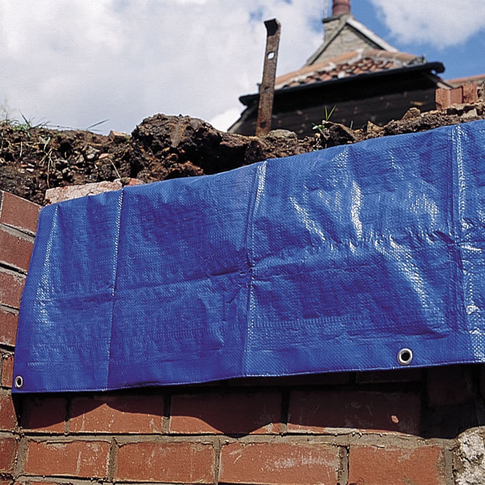Clarke 6471258 Trp8/10B Blue & Silver Tarpaulin 8 X 10