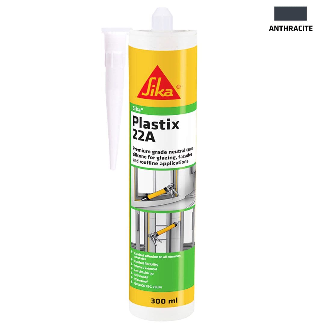 Sika Plastix-22A Prem.grde Anthracite 300Ml