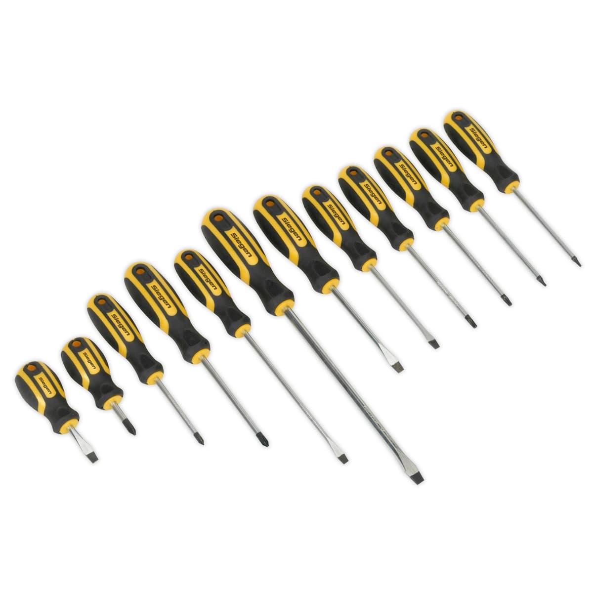 Sealey S0616 Soft Grip Screwdriver Set 12Pc