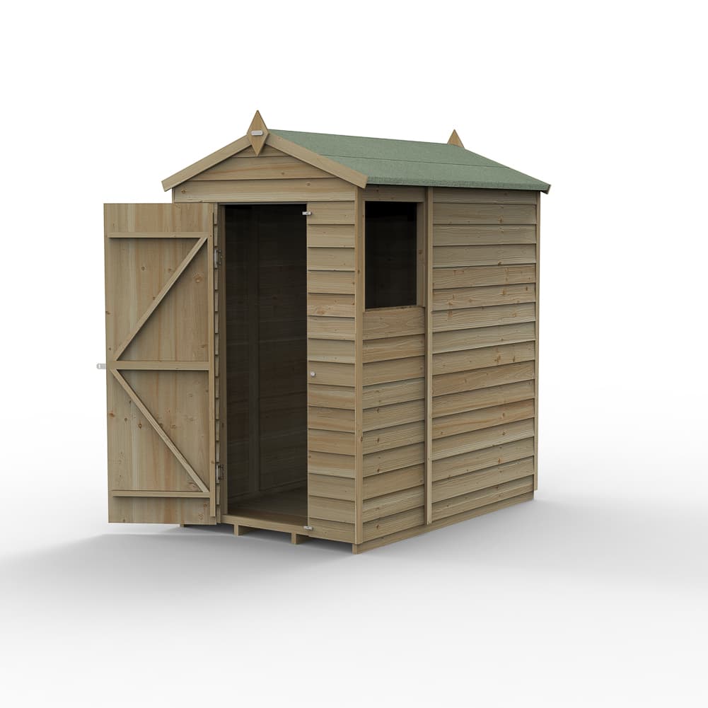 4LIFE Apex Shed 4 x 6 - Single Door - 1 Window