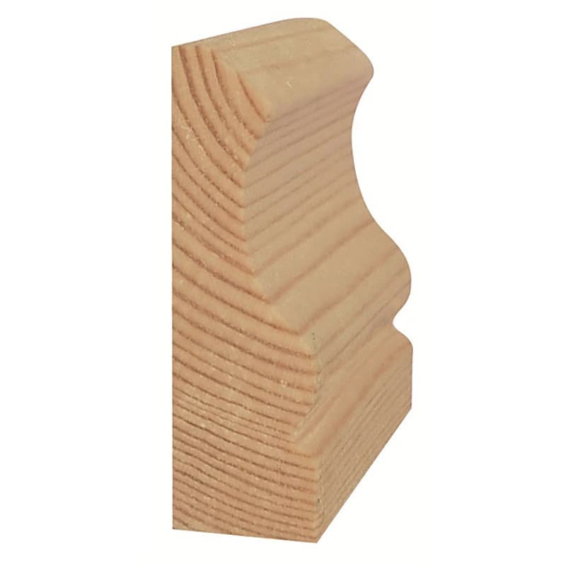 Metsa Brown Redwood Ogee Architrave 5th, 25x75x2100mm