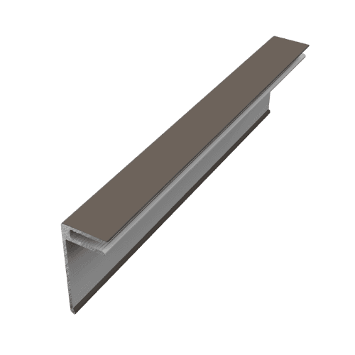 Naturale Cladding Aluminium Ventillator Cover Trim - 3mtr For Greyed Oak - Pack of 2