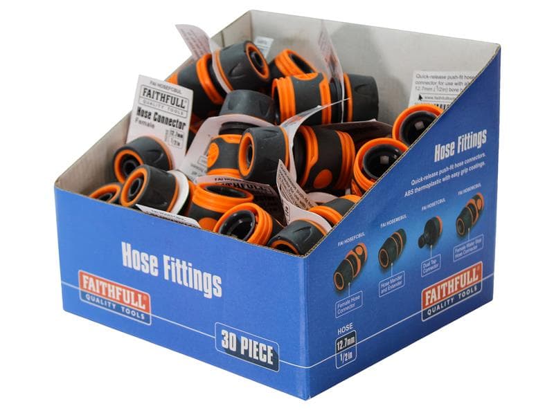 Faithfull YM5809E Plastic Female Hose Connector (Box 30)
