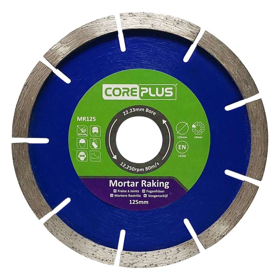 Coreplus CORDBMR125 Mortar Raking Diamond Blades 125Mm (Box Of 1)