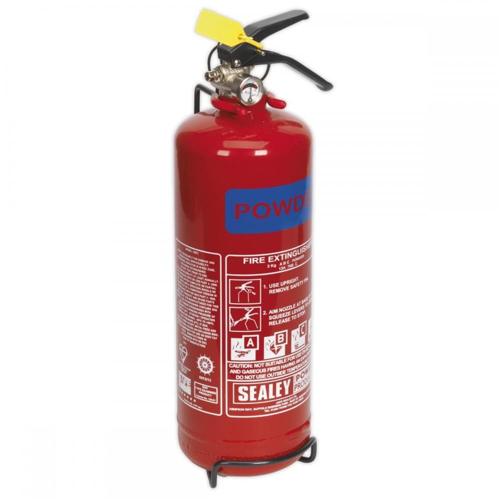 Sealey SDPE02 Fire Extinguisher 2Kg Dry Powder